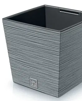 NABBI DFS240 plastový kvetináč 24 cm sivý betón