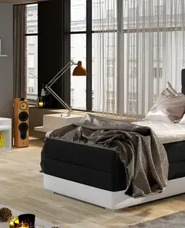 Luxusná posteľ BONAMI čierna pravá