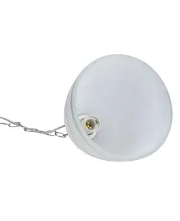 tienidlo na závesnú lampu Scordia chróm, biele a strieborné