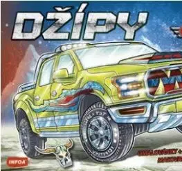 Džípy Turbo Motory - maľovanky + samolepky