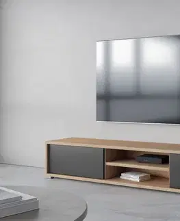 LANNY TV stolík 40, dub / antracit 