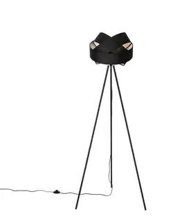 Moderná stojaca lampa čierna - Cloth