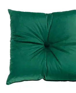 Dekoria Štvorcový vankúš Velvet s gombíkom, Grøn, 40 x 40 cm , Velvet, 704-13