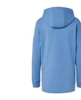 Dlhá mikina s kapucňou, svetlomodrá