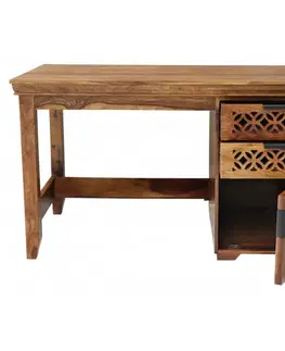 Písací stôl Mira 130x76x70 indický masív palisander