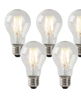 Sada 5 LED žiaroviek E27 číre 3W 250lm 2200K