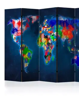 Paraván Colorful map Dekorhome