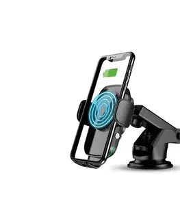 Aligator HAK2 - samozatvárací držiak telefónu do auta s bezdrôtovým nabíjaním čierny HAK2