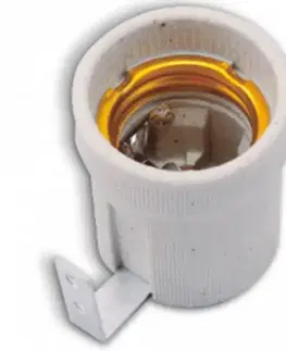 Objímka keramická E27 4A 250V s L konzolou