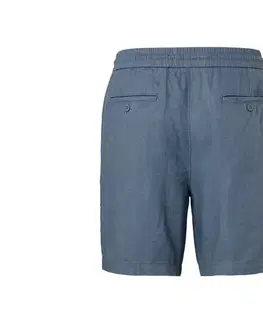 Ľanové šortky, modré