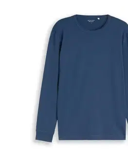 Základné tričko s dlhým rukávom Tom Tailor, Dark Duck Blue