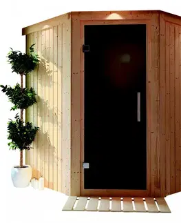 Interiérová fínska sauna 196 x 170 cm Dekorhome