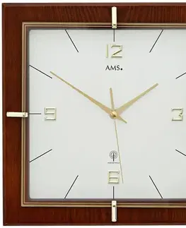 Nástenné hodiny 5834 AMS riadené rádiovým signálom 29cm