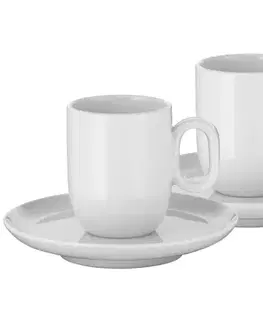 WMF Biele porcelánové šálky v súprave na espresso Barista 2 x 60 ml