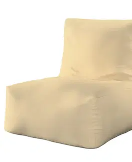 Dekoria Sedací vak v tvare kresla - jednofarebný, pieskové, 87 x 31 x 75 cm, Chenille, 162-12