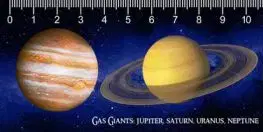 (B) 3D pravítko Gas Giants (Plynný obri) DEEP