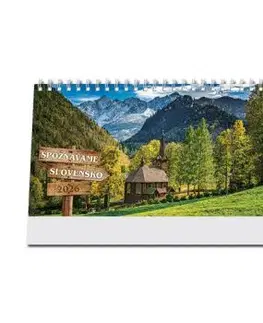 Stolový kalendár 2026 Spoznávame Slovensko
