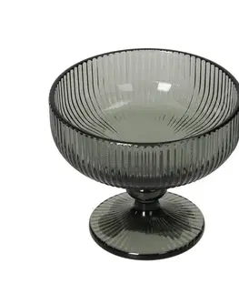 Dekoria Pohár Ribbet 200ml dark grey, 12 x 12 x 10 cm