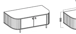 ArtLemp TV stolík VAOLIA 2F | dub cremona