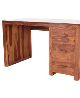 Písací stôl 130x76x70 Kali indický masív palisander