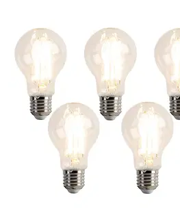 Sada 5 stmievateľných LED žiaroviek E27 A60 7,6W 780 lm 2700K