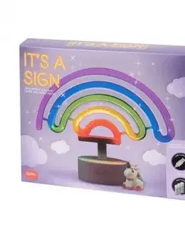 Legami Led lampa s neónovým efektom It´s Sign Rainbow HOME SWEET HOME - Legami