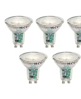 Sada 5 inteligentných LED žiaroviek GU10 50 mm číra 4,7 W 345 lm 2200 – 4000 K