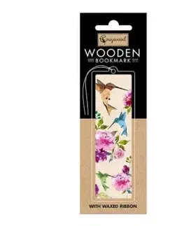 Drevená záložka Pivónie Cozywood