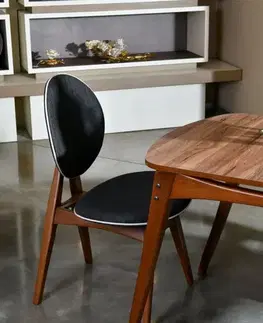 Set stola a stoličiek (5 kusov) Touch Wooden - Anthracite