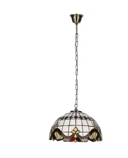 Závesná lampa Marsala 30 Patina 1X60 E27 Tienidlo z farebného skla