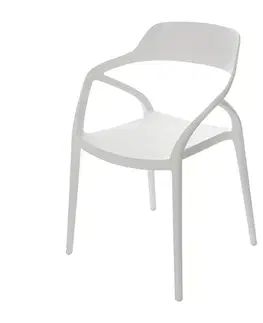 Dekoria Stolička Zing White, 57 x 50 x 80 cm