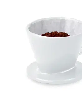 Ručný filter na kávu, veľ. 101, biely