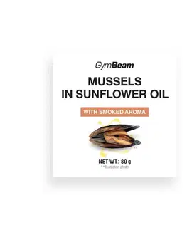 GymBeam Slávky v slnečnicovom oleji s údenou príchuťou