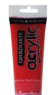 D&R Graduate akrylová farba Cadmium Red Deep Hue 120 ml