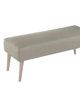 Dekoria Lavica natural, ciepły szary sztruks, 100 x 40 x 40 cm, Manchester, 701-39