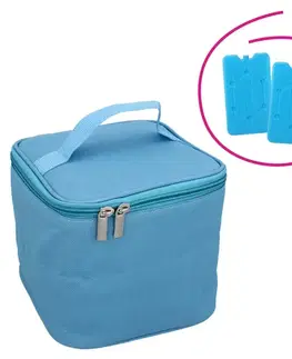 KONDELA Henra Typ 3 pikniková termotaška s chladiacimi kazetami modrá