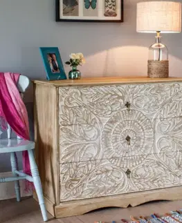 Komoda Sita 90x90x45 indický masív mango