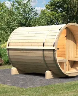 Vonkajšia fínska sudové sauna 216 x 280 cm Dekorhome