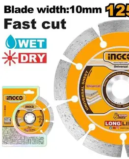 INGCO Kotúč diamantový o125x22,2 mm SEGMENT INGCO KLC