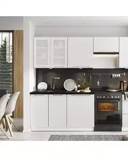 Kuchynská linka Zoya 180/240 biely hrášok