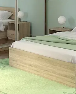 VENA posteľ 160x200-dub Sonoma