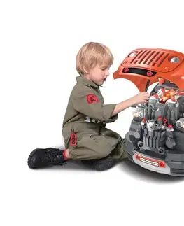 Buddy Toys Detská autodielňa 3xAAA + 1xCR2025 oranžová/šedá 57001243