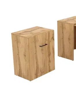 SHIFT výsuvný písací stôl, dub Wotan