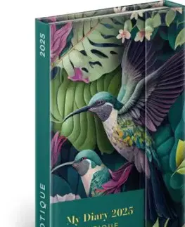Týždenný magnetický diár Kolibríky 2025, 11 × 16 cm