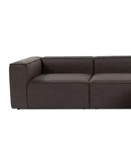 Rohová sedacia súprava / Rohová pohovka Fora - Dark Brown