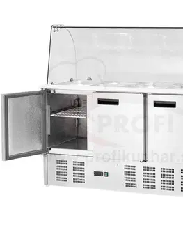  SALADETA so  sklenou nadstavbou 368 l – 0,34 kW