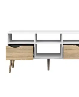 TV stolík OSLO 75391 dub sonoma / biela Tempo Kondela