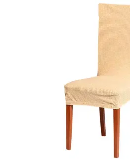Poťah na stoličku elastický MENČESTER béžový TiaHome