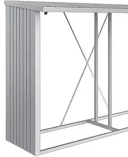 Biohort Drevník BIOHORT Woodstock 300,7 x 102 x 199 cm (strieborná metalíza)