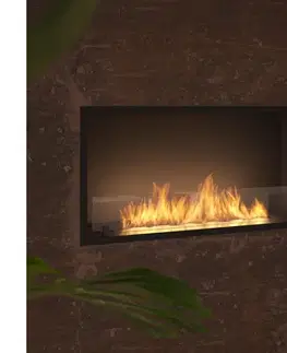 InFire - Vstavaný BIO krb 49,4x104,4 cm 6kW čierna SLIMfire Inside Black 1000